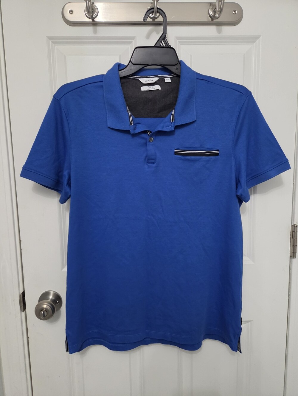 Calvin Klein CK Lifestyle Polo Shirt - Mens BLUE Size L